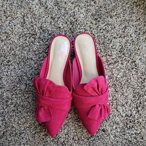 Bar III Hot pink mules